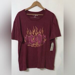 ACSDC red women’s T-shirt  pull over short sleeves. XXL (20)